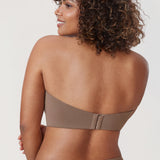 Women's Underwire Strapless Bra Brown Purple @model_info:ES2