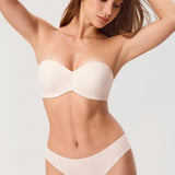 Women's Underwire Strapless Bra Rose White @model_info:ESA4