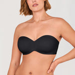 Women's Underwire Strapless Bra Black @model_info:G1