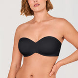 Women's Underwire Strapless Bra Black @model_info:G1