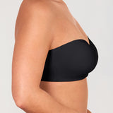 Women's Underwire Strapless Bra Black @model_info:G3