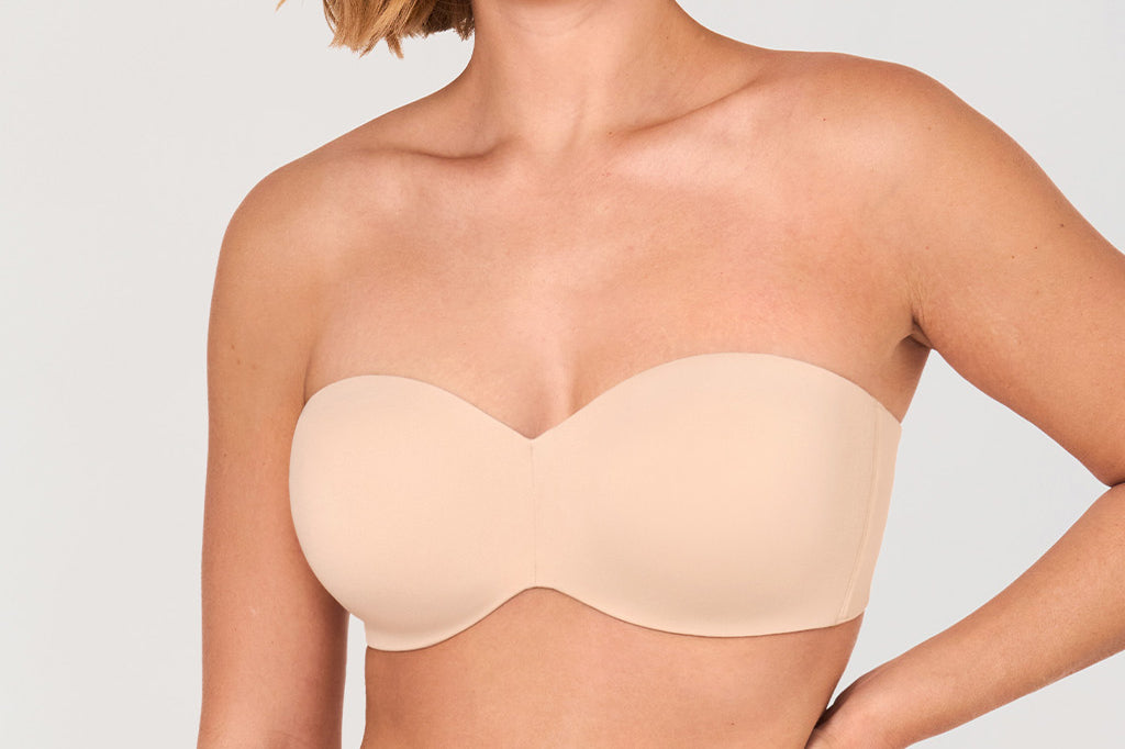 Women's Underwire Strapless Bra Beige