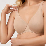 Women's Unlined Minimizer Bra White