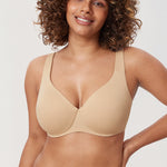 Women's Unlined Minimizer Bra Gravel Beige