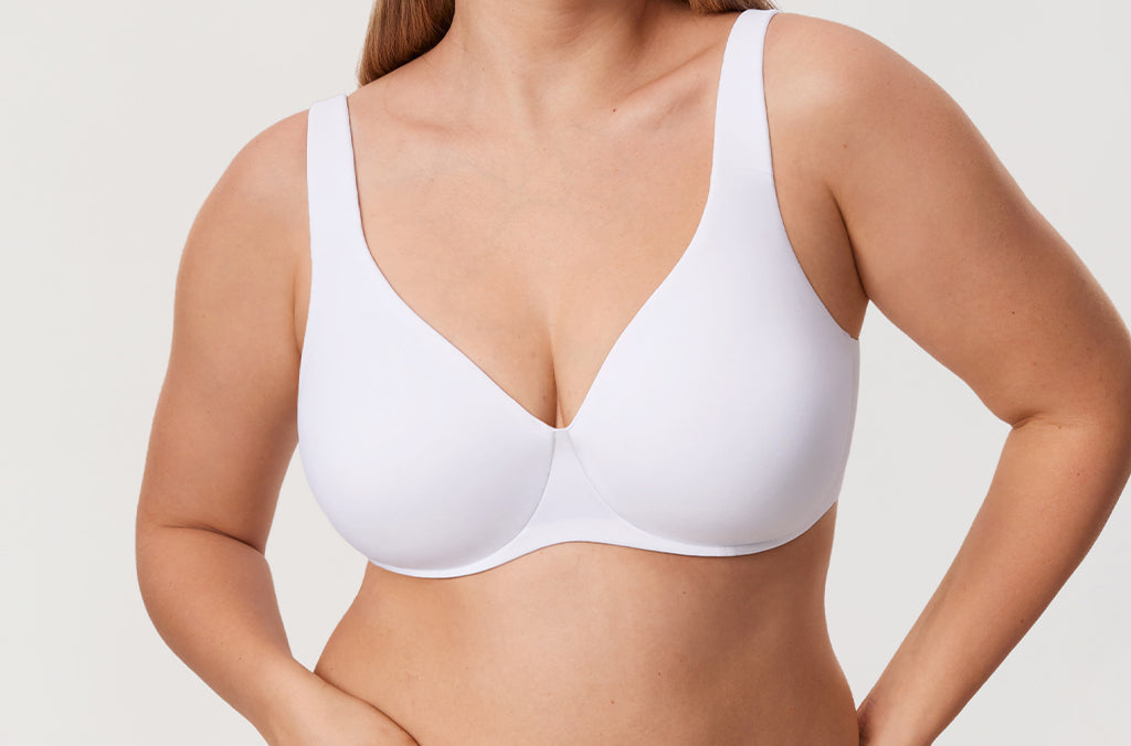 Women's Unlined Minimizer Bra White