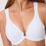 Women's Plunge Back Posture Bra White @model_info:ESA3