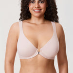 Women's Plunge Back Posture Bra Gentle Rose @model_info:ES1