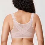 Women's Plunge Back Posture Bra Gentle Rose @model_info:ES2