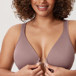 Women's Plunge Back Posture Bra Mochaccino @model_info:M3