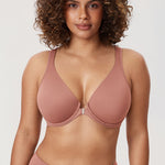Women's Plunge Back Posture Bra Vintage Rose @model_info:V1