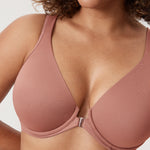 Women's Plunge Back Posture Bra Vintage Rose @model_info:V3