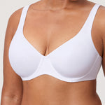 Women's Unlined Balconette Bra White
