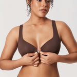 Women's Silky Smooth Front Closure Bra Hazelnut