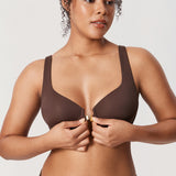 Women's Silky Smooth Front Closure Bra Hazelnut