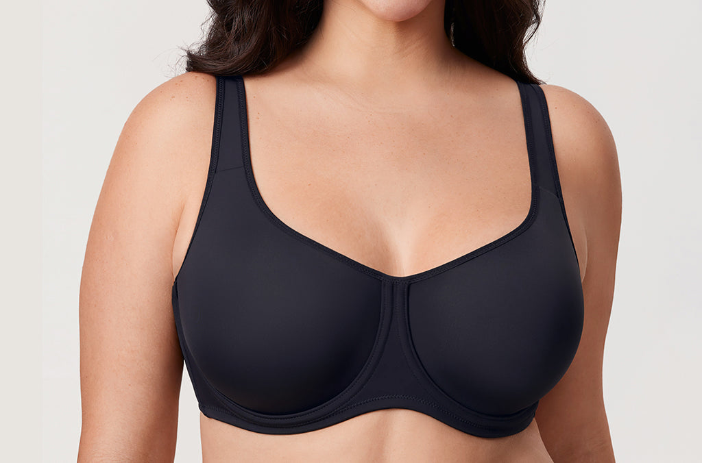 Women's Supportive Full Coverage Bra Black