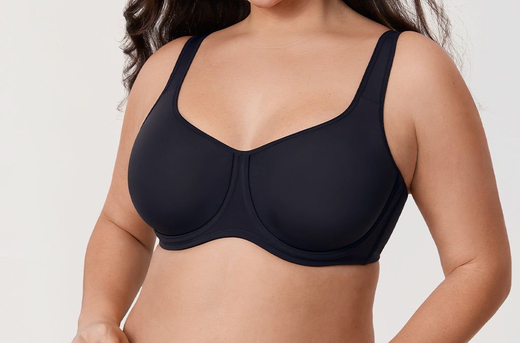 Women's Supportive Full Coverage Bra Black