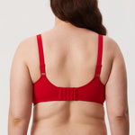 Women's Supportive Full Coverage Bra Lipstick Red