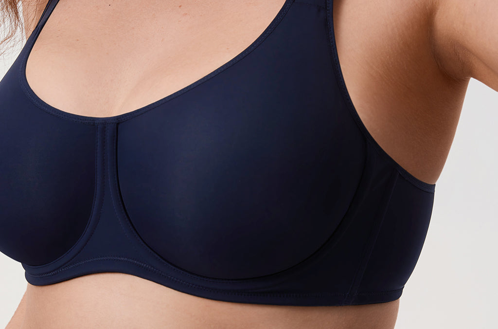 Women's Supportive Full Coverage Bra Deep Ocean Blue