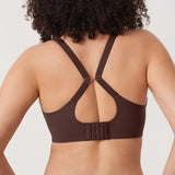 Women's Convertible X-Back Front Closure Bra - Underwire/Unlined/Racerback Hazelnut