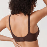 Women's Convertible X-Back Front Closure Bra - Underwire/Unlined/Racerback Hazelnut