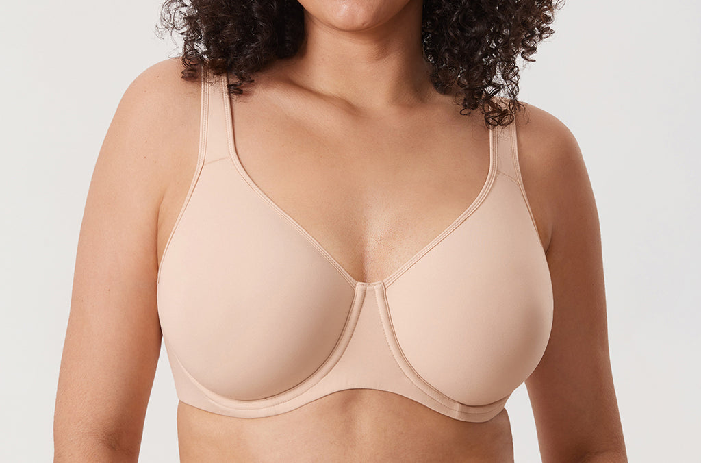 Women's Everyday Full Coverage Underwire Bra Beige @model_info:ES2