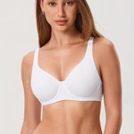 Women's Everyday Full Coverage Underwire Bra White @model_info:ESA1