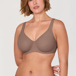 Women's Everyday Full Coverage Underwire Bra Brown Purple @model_info:G1
