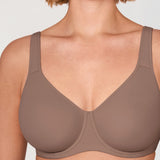 Women's Everyday Full Coverage Underwire Bra Brown Purple @model_info:G3