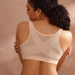 Women's Soft X-shaped Back Posture Bra Soft Tan