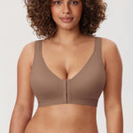 Women's Lightly Padded Posture Bra Brown Purple