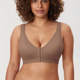Women's Lightly Padded Posture Bra Brown Purple