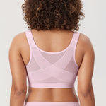 Women's Lightly Padded Posture Bra Pink Peony