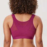 Women's Lightly Padded Posture Bra Magenta Purple