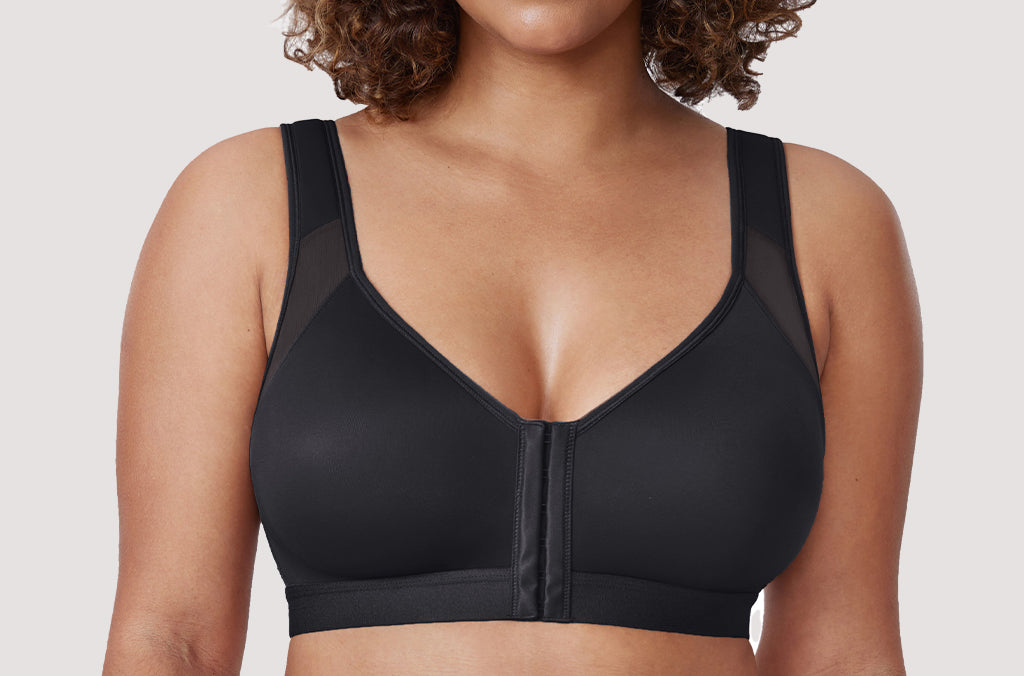 Women's X-shaped Back Posture Bra Black