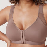 Women's X-shaped Back Posture Bra Oatmeal Heather